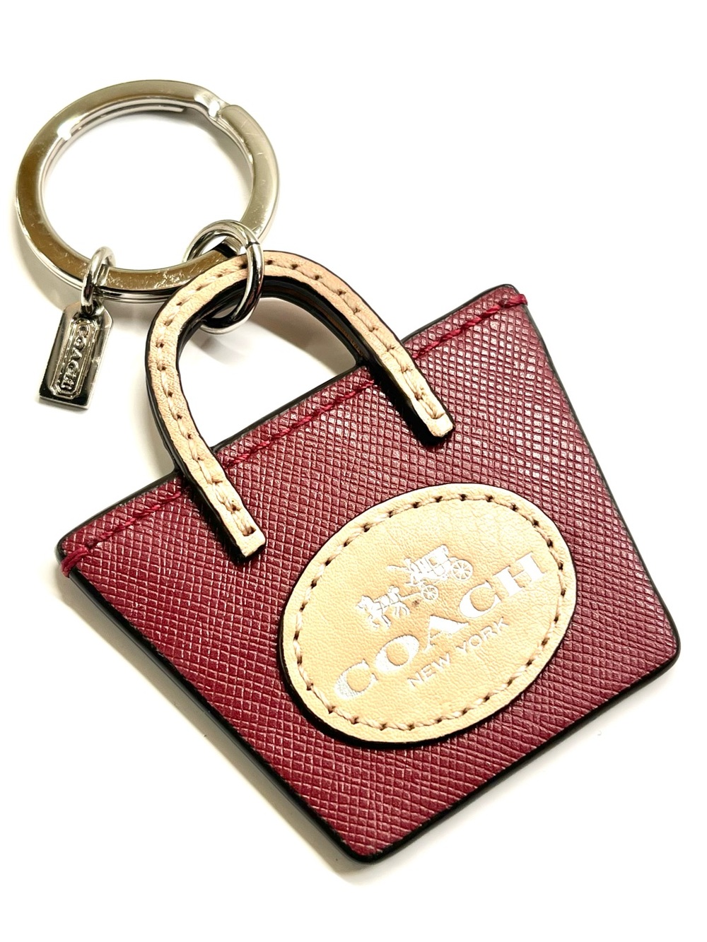 Coach Handbag Key Fob EUC